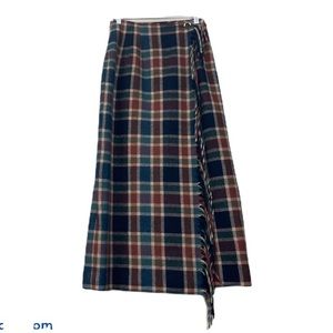 Knockabouts by Pendelton wool plaid wrap skirt